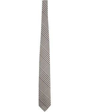 Tom Ford Printed Silk Tie Ties & Bow - White