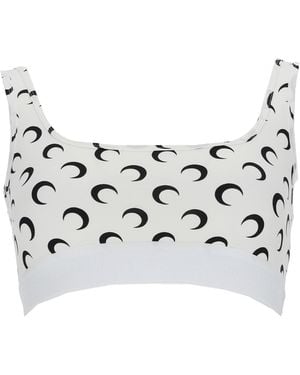 Marine Serre Top Bra "Moon" - Metallic