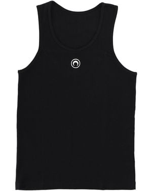 Marine Serre Cotton Tops Collection - Black