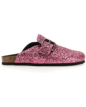Philosophy Di Lorenzo Serafini Sandal With All-over Glitter - Purple