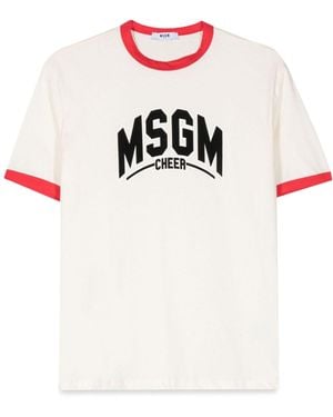 MSGM Jersey T-Shirt Boy - White