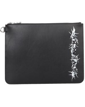Givenchy Logo-Print Pouch Bag - Grey