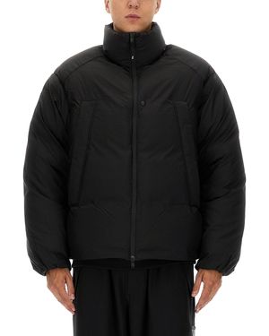 Y-3 Quilted Padded Jacket With Oversized Silhouette - Black