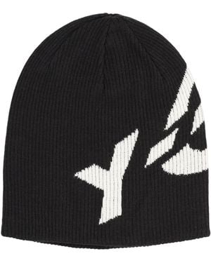 Y-3 3 Berretto Con Logo - Black