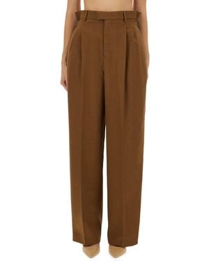 Ami Paris Wool Pants - Brown