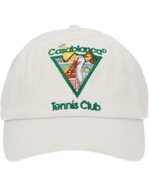 CASABLANCA Cappello Da Baseball Con Patch - White