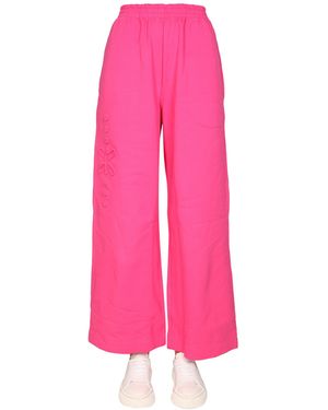 McQ Wide Leg Jogging Trousers - Pink