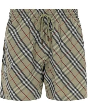 Burberry Swim Shorts Polyamide - Gray