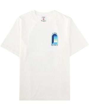 CASABLANCA T-Shirt Con Stampa - White