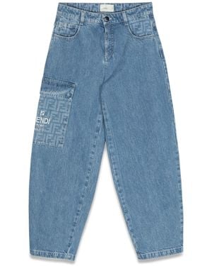 Fendi Outlet: Denim Jeans - Blue
