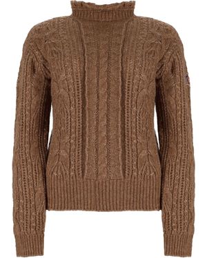 Moncler Maglia Traforata - Brown
