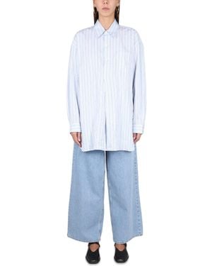 Our Legacy Oversized Stripes Shirt - Blue