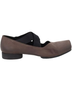 Uma Wang Leather Ballerina - Brown