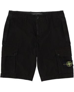 Stone Island Solid Shorts - Black