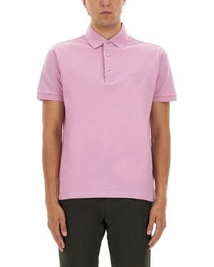 Etro Shirt Collar Polo - Pink