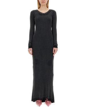 Balenciaga Elegant Long Dress - Black