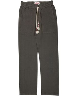 MC2 Saint Barth 100% Linen Trousers - Grey