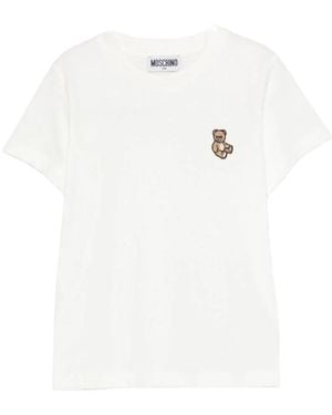 Moschino T Shirt With Logo - White