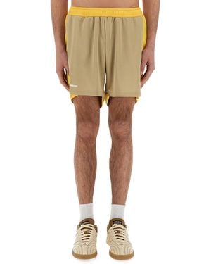 Wales Bonner Colour Block Shorts - Natural
