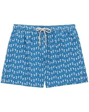 MC2 Saint Barth Costume Da Bagno "Lighting" - Blue