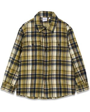 Aspesi M/L Plaid Shirt - Green