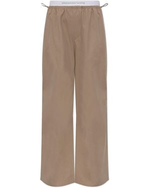 Alexander Wang Double Layer Waist Trousers - Natural