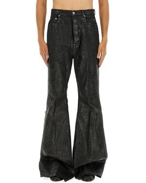 Rick Owens Denim "Bolans" Pants - Black