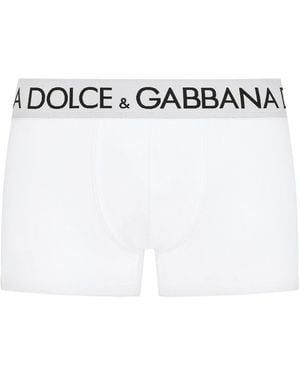 Dolce & Gabbana Regular Fit Boxer Shorts - White