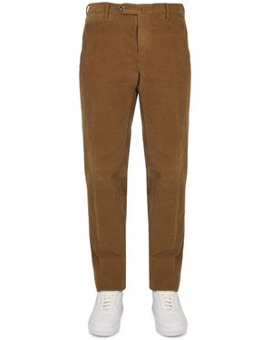 PT Torino Slim Fit Trousers - Brown