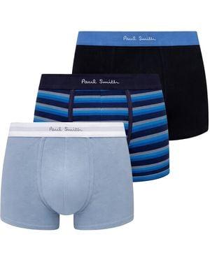 Paul Smith 3-Pack Di Boxer - Blue