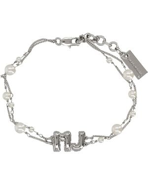 Marc Jacobs Bracelet Pearl Mj Baloon - Metallic