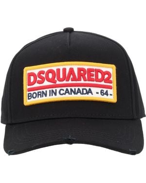 DSquared² Dsquared Baseball Hat With Logo Patch - Black