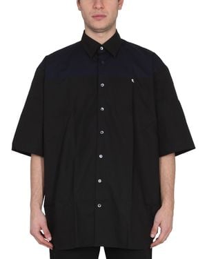 Raf Simons Camicia Americano Bicolor - Nero