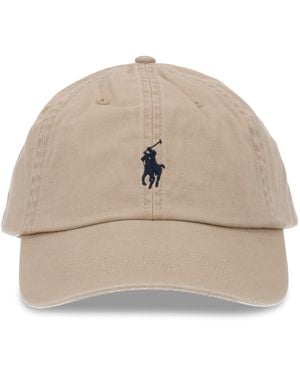 Polo Ralph Lauren Cappello Da Baseball Con Logo - Natural