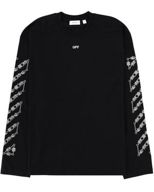 Off-White c/o Virgil Abloh T-Shirt With Bold Logo Cotton T-Shirts - Black