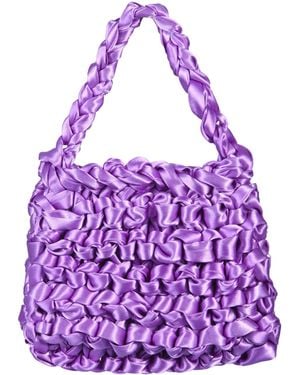 Miista BORSA THEODORE MINI IN NASTRO DI RASO ANNODATO - Viola