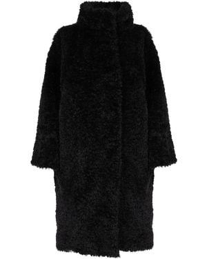 Herno Cappotto Teddy Curly - Black