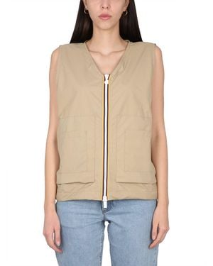 K-Way Nylon Barnel Vest - Blue