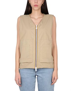 K-Way Nylon Barnel Vest - Blue