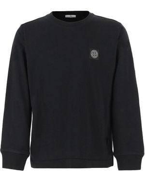 Stone Island T Shirt With Logo - Black