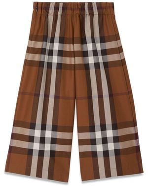 Burberry Debbie Check Trousers - Brown