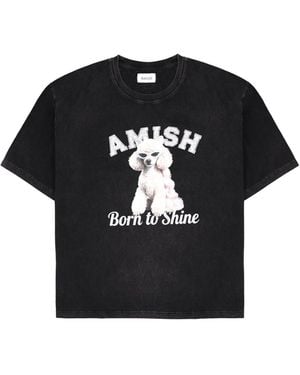 AMISH T-Shirt "Born To Shine" - Black