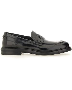 Dolce & Gabbana Loafer With Logo - Grey