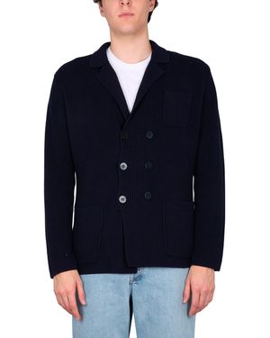 Ballantyne Giacca Cardigan Doppio Petto - Blu
