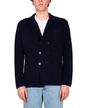Ballantyne Double-breasted Cardigan Jacket - Blue