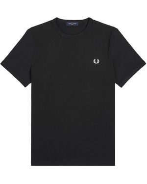 Fred Perry T-Shirt With Logo - Black