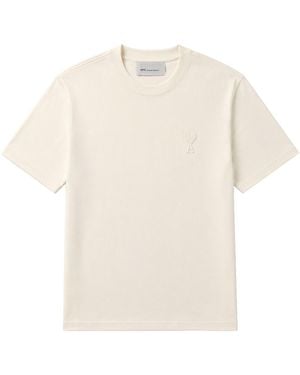 Ami Paris T-Shirt Con Logo - White