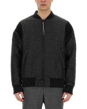 Vivienne Westwood Stripped Cyclist Jacket - Black