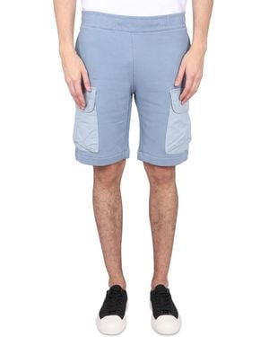 Paul Smith Cotton Bermuda Shorts - Blue