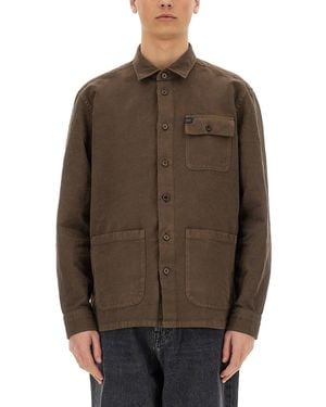 Fay Shirt Jacket - Brown